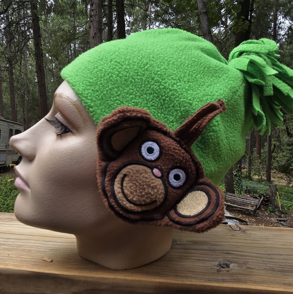 Universal Green Monkey Kids Hat SzM 18"